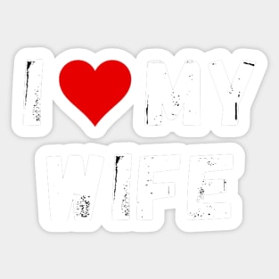 I love my wife - I heart my wife Sticker